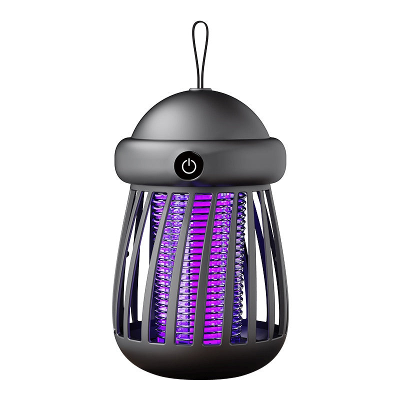 Black and purple insect killer on a white background
