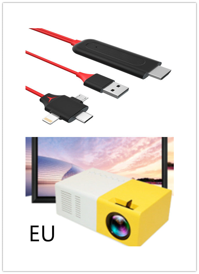 Mini Portable Projector – HD LED Home Cinema