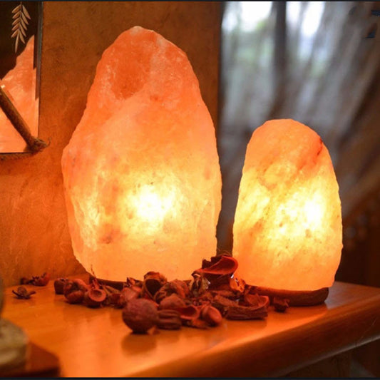 Natural Himalayan Salt Lamp – Handcrafted Rock Crystal Night Light