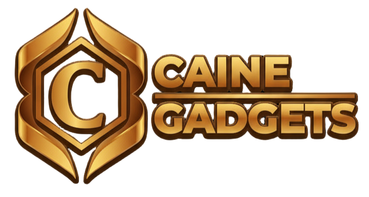 Caine Gadgets gold logo – smart home gadgets and electronics store